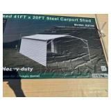 2026 K4120 Unused 41ft x 20ft Steel Carport Shed