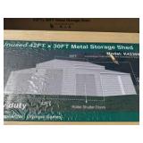 2026 K4230W Unused Unused 42FT x 30FT Metal Storage Shed
