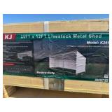 2026 K2512 Unused 25FTx12FT Livestock Metal Shed
