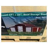 2026 K4230G Unused Unused 42FT x 30FT Metal Storage Shed