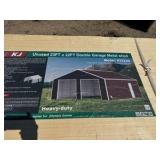 2026 K2223G Unused 23ftx22ft Double Garage Metal shed