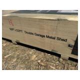 2026 K2223 Unused 23ftx22ft Double Garage Metal shed