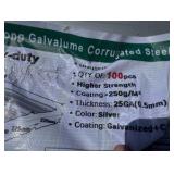 2026 K0311 Unused 10FT Long Galvalume Corrugated Steel Panel