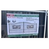 2026 K0720 Unused 7FT(H)x20FT(L) Metal Farm Driveway Gate