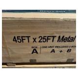 2026 K4525G Unused 45FTx25FT Double Garage Steel Barn Shed