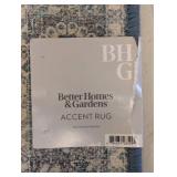 NEW BHG ACCENT RUG BLUE