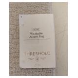 NEW THRESHOLD WASHABLE ACCENT RUG CREAM