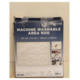 NEW WYATT & ASH MACHINE WASHABLE AREA RUG ZINNIA