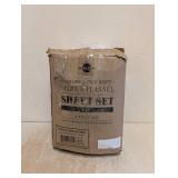 NEW LUXURIOUSLY SOFT VELOUR FLANNEL SHEET SET FULL 4PC.