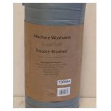 NEW MACHINE WASHABLE SUPER SOFT DOUBLE BRUSHED T/TXL QUILT & SHAM GREEN