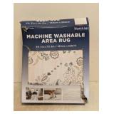 NEW WYATT & ASH MACHINE WASHABLE AREA RUG ZINNIA