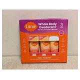 LUME WHOLE BODY DEODORANT CLEAN TANGERINE 3PK