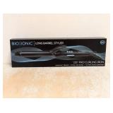 NEW BIO IONIC LONG BARREL STYLER 1.25” PRO CURLING IRON