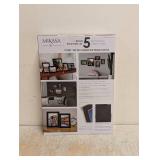 MIKASA HOME ACCENTS SET OF 5 METAL FRAMES WITH ENAMEL