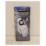 NEW KIRKLAND SIGNATURE GOLF GLOVES 4 PACK SIZE LARGE