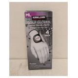 NEW KIRKLAND SIGNATURE GOLF GLOVES 4 PACK SIZE ML