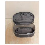 NEW SONIA KASHUK DOUBLE-ZIP TRAIN CASE GRAY