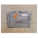 NEW SONIA KASHUK FOLDOVER MAKEUP BAG BLUE