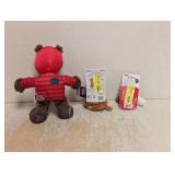 (3) NEW ASSORTED DOGGIE TOYS