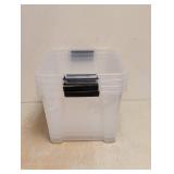 (4) SMALL PLASTIC TOTES W/O LIDS