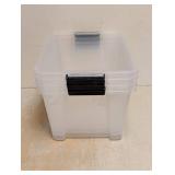 (4) SMALL PLASTIC TOTES W/O LIDS