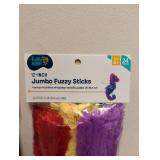 (2) NEW HELLO HOBBY 12” JUMBO FUZZY STICKS
