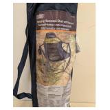 NEW RIO SWINGING HAMMOCK CHAIR WITH FOOTREST NAVY/GREEN