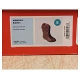 NEW CAT & JACK TODDLER GIRLS MEMPHIS BOOTS SIZE 8 COGNAC