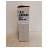 100% BLACKOUT WINDOW PANELS 2PK GRAY