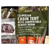 Ozark Trail 12 Person Cabin Tent with Convertible Screen Room