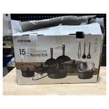 Carote 15 Piece Titanium Nonstick Cookware Set