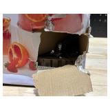 Glass Drink Dispenser with Ceramic Stand