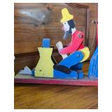 Vintage Mickey Mouse Toy, Works. Very Old Wooden Toy