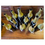 12 Gold Glitter Centerpieces Water Bottles