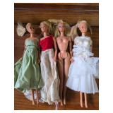 FOUR Vintage Barbies. One is 1966.