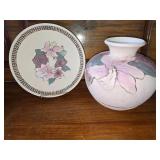 Ceramic Plate and Vase