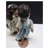 African American Kissing Porcelain Dolls