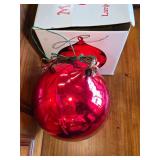 Mercury Glass Giant Red Ball