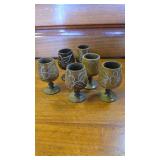 Wood Decanter Set with Plate