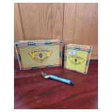 2 Cigar Boxes, One Vintage Bottle Opener