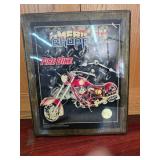 Collectible American Choppers "Fire Bike" Themed Wall Clock- UNTESTED