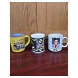 Three Elvis Coffee Mugs