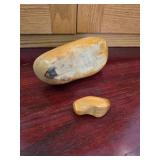 Vintage Dutch Wooden Clogs, One Small and One Normal