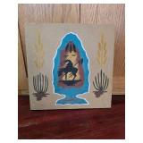 Native American-Style Sand Painting "End of the Trail"