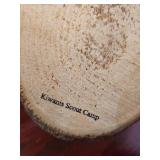 Wall Hanging "Wolf" and a Wooden Banister End Cap