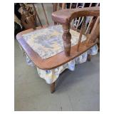 Vintage Chair, Lace on the bottom, Does Not Need to be Recovered