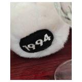 1994 Coke Bear & 2 Coke Glasses