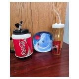 3 Coffee Items, Big Sip Cup, Plate, and Water Bottle