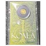 2013 AUSTRALIAN KOALA HALF GRAM .9999 FINE GOLD