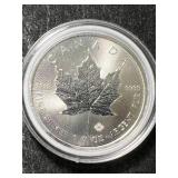 2025 CANADIAN MAPLE LEAF 1 TROY OZ .9999 FINE SILVER IN AIRTITE